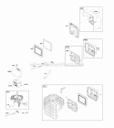 Air Cleaner Diagram and Parts List for 212312-0100-E9  Briggs and Stratton Engine